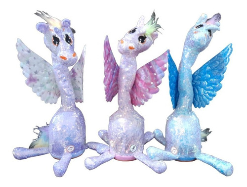 Peluche Unicornio Bailarín Musical Imita Voz Juguete Niños