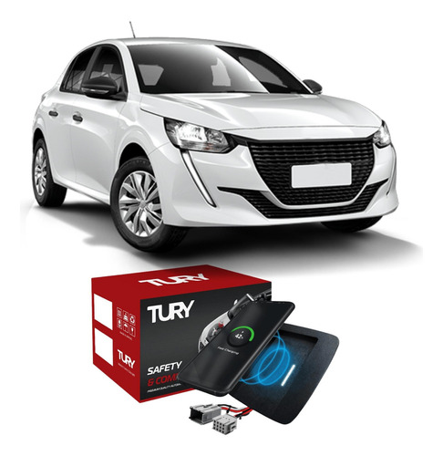 Carregador Automotivo Por Indução Sem Fio Android Ios Cor Peugeout 208 2021 Em Diante