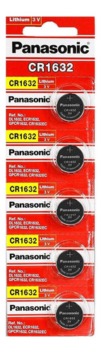 05 Pilhas Baterias Cr1632 3v Panasonic 01 Cartela