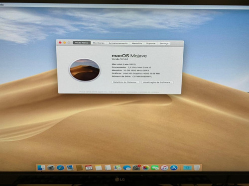 Mac Mini I5 2,5 Ghz 10gb Ram 500gb Hd Late 2012