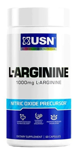 L-arginina Usn 60 Caps ( Oxido Nitrico)