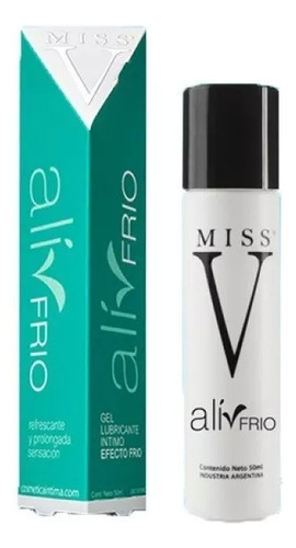 Miss V Alivfrio Lubricante Efecto Frio Gel Íntimo Retardante Sabor Aliv-frio