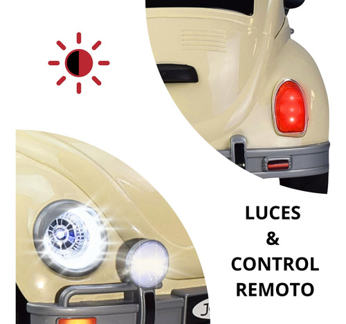 Joykoo Montable Electrico Vocho Para Niños Carro A Control