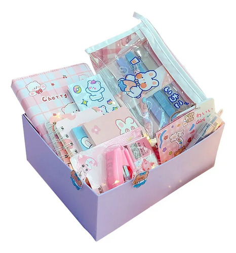 Dw Set Básico De Papelería Girl's Heart - Regreso A Clases