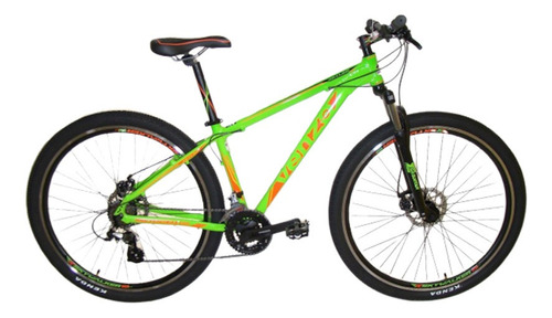 Mountain Bike Venzo Skyline R29 18  21v Frenos V-brakes Cambios Shimano Color Verde/naranja  