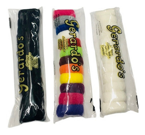 Imagen 2 de 4 de Gomita Gerardos Colita Para El Pelo X12 Ar1 Gger Ellobo