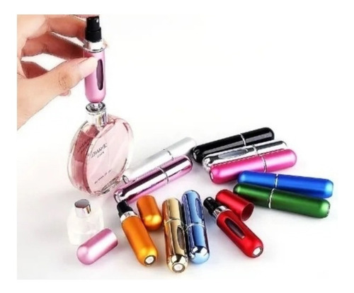 8 Frascos De Perfume De 5 Ml Que Se Pueden Rellenar
