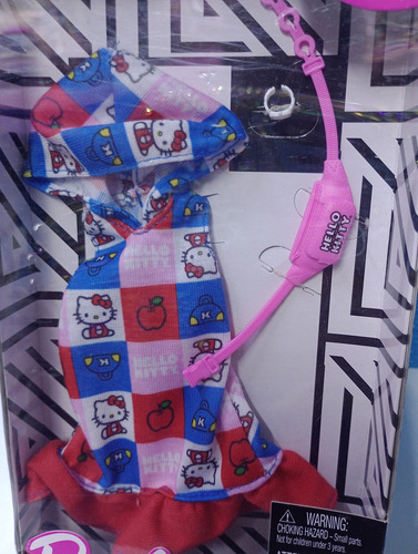 Accesorio Barbie - Ropa: Vestido Hello Kitty (Usado)