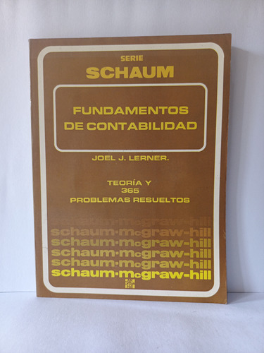 Libro Fundamentos De Contabilidad Serie Schaum Mc Graw-hill 