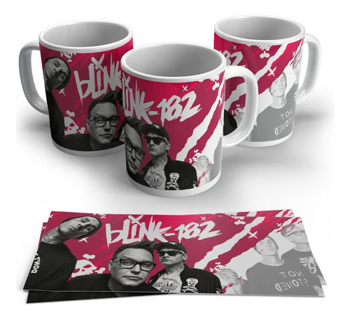 Blink 182 Banda Rock Pocillos Mugs Vasos Regalos