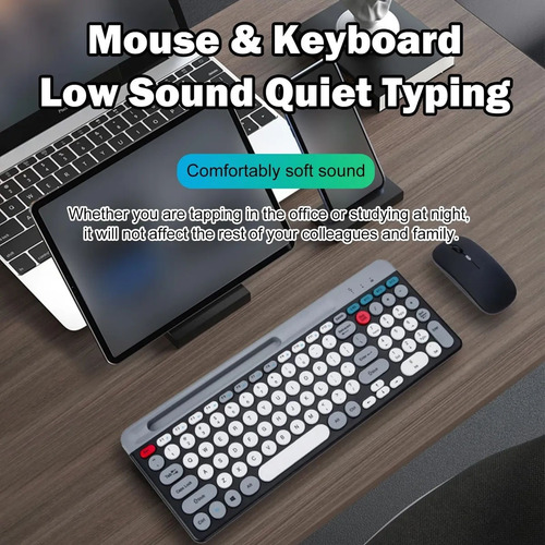 F 2.4g Combo De Teclado Y Mouse Inalámbricos De Modo Dual