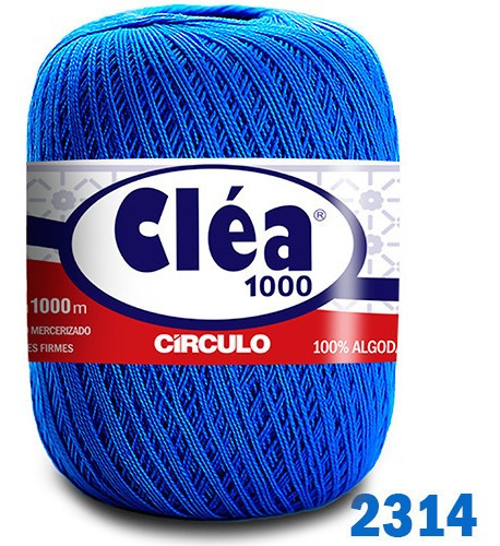 Linha Cléa 1000m Círculo Crochê Cor 2314 - Royal