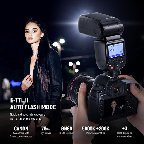 Neewer Nw700-c Ttl Flash Speedlite Compatible Con Canon ...