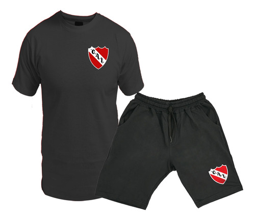 Conjunto Remera Y Short Corto Bermuda De Independiente 01