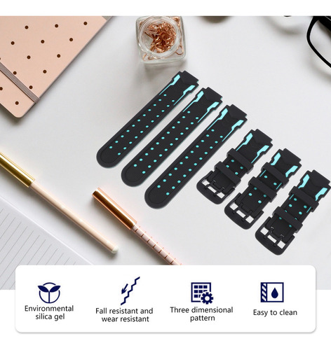 Correa De Reloj Inteligente Bicolor, 3 Piezas