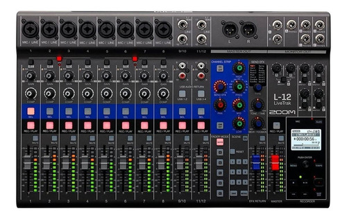 Consola Zoom LiveTrak L‑12 de mezcla 100V/240V