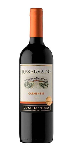 Caja De 12 Vino Tinto Concha Y Toro Reservado Carmenere 750 