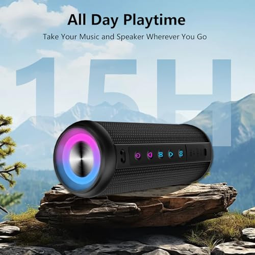 Altavoz Portátil Con Bluetooth, Altavoz Inalámbrico Con Blue