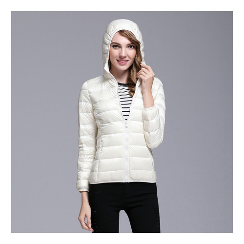 Chaqueta Impermeable Acolchada Delgada Y Cálida Para Mujer