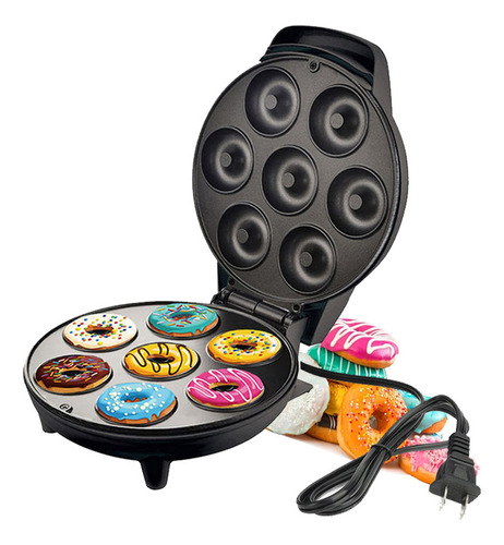 Mini Máquina De Donuts Faz 7 Donuts De Confeitaria 110v/220v