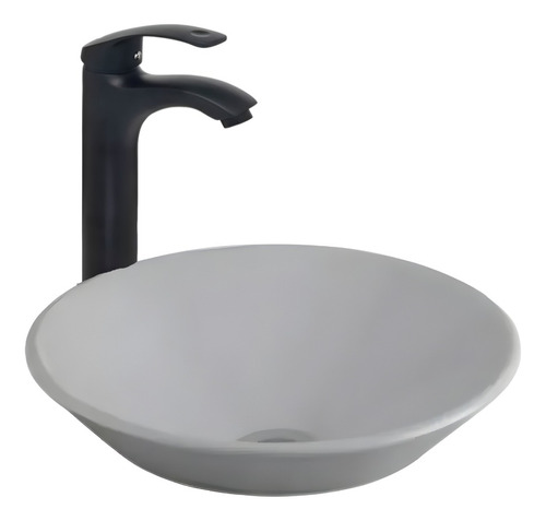 Bacha Baño Apoyar Ferrum Tori L241k-b + Griferia Monocomando