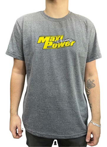 Imagem 1 de 2 de Camiseta Maxi Power Racing Cinza