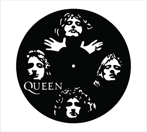 Reloj De Disco Vinilo De Queen