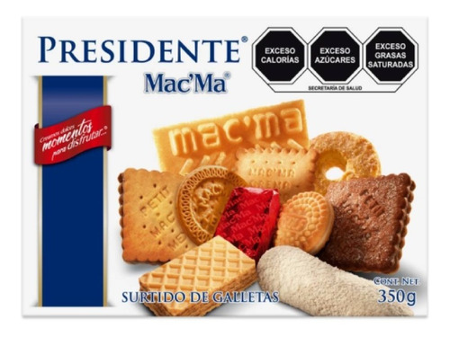 Galleta Macma Surtido Presidente 1 Pza 350 G