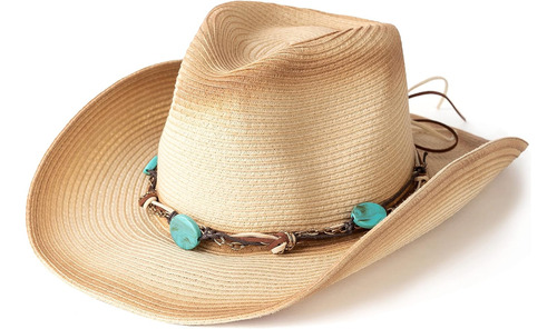 Sombrero De Vaquero De Paja Para Mujeres Y Hombres, Sombrero