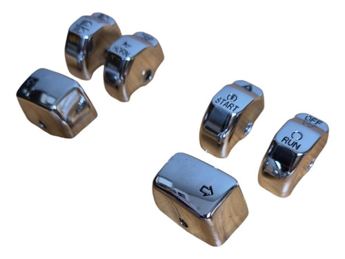 Botones Cromo Para Mandos De Harley Davidson 14 Up