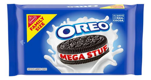 Oreo Mega Stuf Galletas Sándwich Tamaño Familiar 17.6 Oz