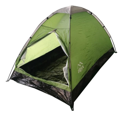 Carpa 4 Personas Alpes Camping Pesca Campamento 400mm Color Verde