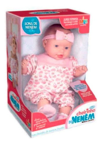 Boneca Bebê Tipo Reborn Coleção Cheirinho De Neném Com Som 