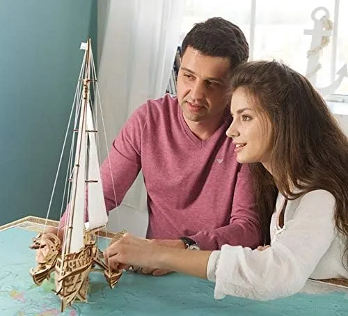 Ugears Rompecabezas 3d Para Adultos Trimarán Merihobus - Mod