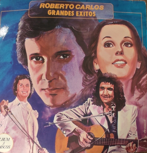 Lp Vinilo Roberto Carlos Sus Grandes Éxitos Tres Lps 