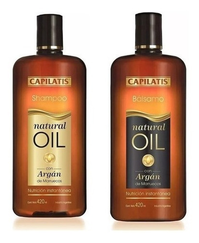 Shampoo + Balsamo Capilatis Natural Oil X 420 Ml