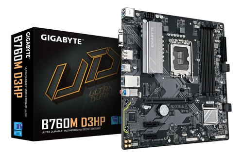 Mother B760m D3hp Ddr5 Gigabyte 13gen S1700 Intel Acuario Color Negro