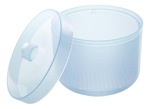 Nail Art Tool Caja De Limpieza Bandeja Extraíble Azul
