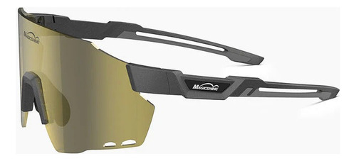 Lentes Magicshine Windbreaker Classic Lente Dorado Armazón Negro