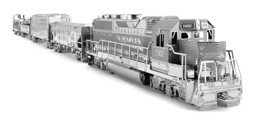 Tren Rompecabezas Metálico 3d Metal Model