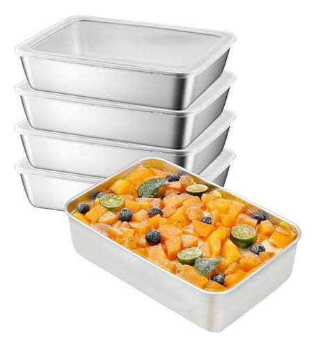 Caja Rectangular De Acero Inoxidable Para Almacenamiento De