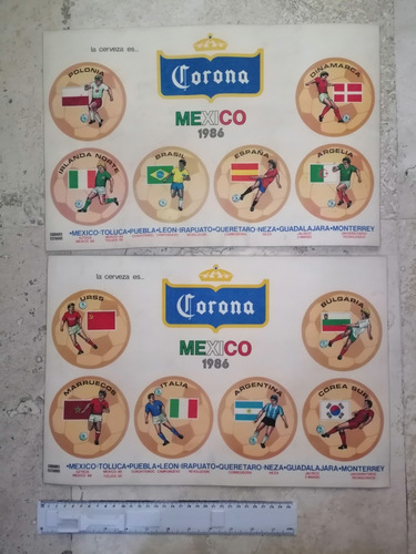 Manteles Corona México 86