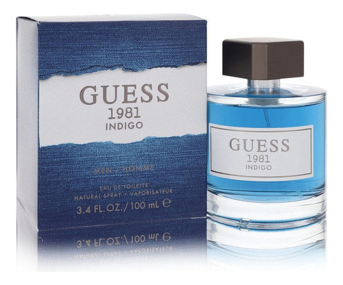 Set 3 Edt 3.4 Onzas 1981 Indigo Por Guess Para Hombre En