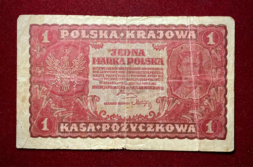 Billete 1 Marka Polonia 1919 Pick 23 C