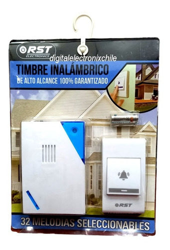 Timbre Inalambrico 100mts Alto Alcance 32melodias A Pilas