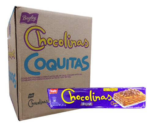 Galletitas Chocolinas De 250g Caja X 25un