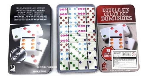 Imagen 6 de 8 de Domino Profesional - Original - Caja De Metal - Color