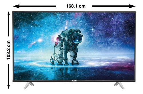Imagen 3 de 6 de Smart Tv Tcl 75 Pulgadas Control De Voz Uhd 4k Android Tv