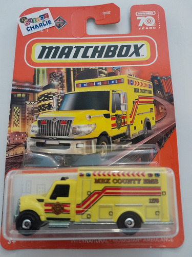 Matchbox | 2023 | International Workstar Ambulance Amarillo 