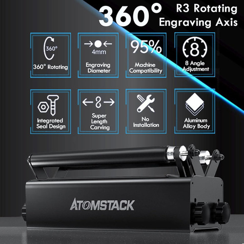 Atomstack A10 Pro Grabador Láser+rodillos+honeycomb Panel
